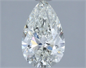 Natural Diamond 1.52 Carats, Pear with  Cut, I Color, SI1 Clarity and Certified by IGI