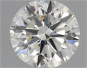 Natural Diamond 0.50 Carats, Round with Excellent Cut, J Color, VS2 Clarity and Certified by IGI