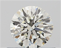 Natural Diamond 0.50 Carats, Round with Excellent Cut, K Color, VVS2 Clarity and Certified by GIA