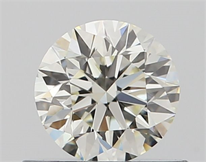 Picture of Natural Diamond 0.50 Carats, Round with Excellent Cut, K Color, VVS2 Clarity and Certified by GIA