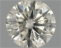 Natural Diamond 0.42 Carats, Round with Very Good Cut, K Color, I1 Clarity and Certified by IGI