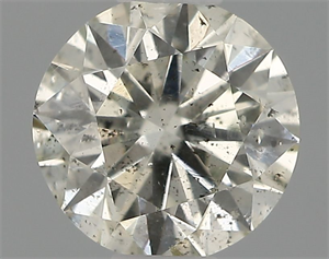 Picture of Natural Diamond 0.42 Carats, Round with Very Good Cut, K Color, I1 Clarity and Certified by IGI