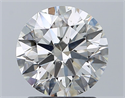 Natural Diamond 2.01 Carats, Round with Excellent Cut, I Color, SI1 Clarity and Certified by GIA