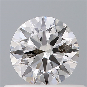 Picture of Natural Diamond 0.40 Carats, Round with Very Good Cut, D Color, I1 Clarity and Certified by GIA