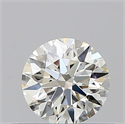 Natural Diamond 0.42 Carats, Round with Excellent Cut, K Color, VVS2 Clarity and Certified by GIA