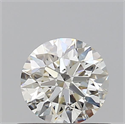 Natural Diamond 0.58 Carats, Round with Excellent Cut, J Color, SI1 Clarity and Certified by GIA