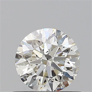 Picture of Natural Diamond 0.58 Carats, Round with Excellent Cut, J Color, SI1 Clarity and Certified by GIA