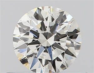 Picture of Natural Diamond 0.42 Carats, Round with Excellent Cut, I Color, SI2 Clarity and Certified by GIA