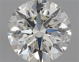 Picture of Natural Diamond 0.52 Carats, Round with Excellent Cut, K Color, VS1 Clarity and Certified by GIA