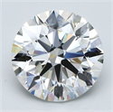 Natural Diamond 5.03 Carats, Round with Excellent Cut, G Color, VS1 Clarity and Certified by GIA