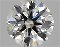 Natural Diamond 2.35 Carats, Round with Excellent Cut, H Color, SI1 Clarity and Certified by GIA