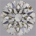 Natural Diamond 0.40 Carats, Round with Excellent Cut, J Color, SI2 Clarity and Certified by GIA