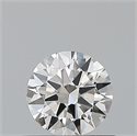 Natural Diamond 0.40 Carats, Round with Excellent Cut, H Color, VS2 Clarity and Certified by GIA