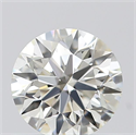 Natural Diamond 0.53 Carats, Round with Excellent Cut, J Color, SI1 Clarity and Certified by GIA