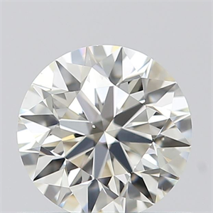 Picture of Natural Diamond 0.53 Carats, Round with Excellent Cut, J Color, SI1 Clarity and Certified by GIA