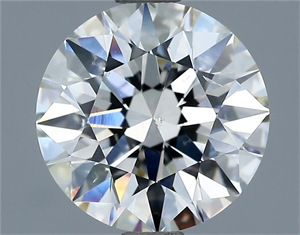 Picture of Natural Diamond 2.00 Carats, Round with Excellent Cut, I Color, SI2 Clarity and Certified by GIA