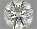 Natural Diamond 0.40 Carats, Round with Excellent Cut, J Color, SI1 Clarity and Certified by IGI