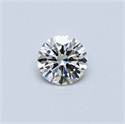 Natural Diamond 0.42 Carats, Round with Very Good Cut, H Color, VS1 Clarity and Certified by GIA