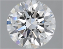 Natural Diamond 2.51 Carats, Round with Excellent Cut, F Color, SI1 Clarity and Certified by GIA