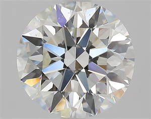 Picture of Natural Diamond 2.01 Carats, Round with Excellent Cut, I Color, VS2 Clarity and Certified by GIA