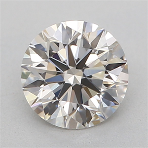 Picture of Natural Diamond 0.40 Carats, Round with Excellent Cut, I Color, VVS1 Clarity and Certified by GIA