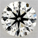 Natural Diamond 0.40 Carats, Round with Very Good Cut, K Color, VVS1 Clarity and Certified by GIA