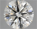 Natural Diamond 0.61 Carats, Round with Excellent Cut, J Color, VS2 Clarity and Certified by IGI