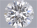 Natural Diamond 0.42 Carats, Round with Excellent Cut, H Color, VVS2 Clarity and Certified by GIA