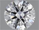 Natural Diamond 0.43 Carats, Round with Excellent Cut, G Color, I1 Clarity and Certified by GIA