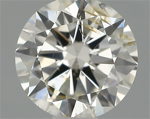 Picture of Natural Diamond 0.50 Carats, Round with Very Good Cut, I Color, SI2 Clarity and Certified by IGI