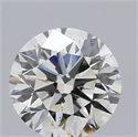 Natural Diamond 0.57 Carats, Round with Excellent Cut, J Color, VS2 Clarity and Certified by GIA