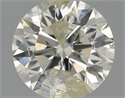 Natural Diamond 0.60 Carats, Round with Excellent Cut, J Color, I1 Clarity and Certified by IGI