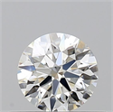 Natural Diamond 0.41 Carats, Round with Excellent Cut, H Color, IF Clarity and Certified by GIA