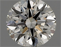 Natural Diamond 0.41 Carats, Round with Excellent Cut, I Color, IF Clarity and Certified by IGI