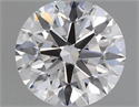 Natural Diamond 0.41 Carats, Round with Excellent Cut, F Color, VVS2 Clarity and Certified by GIA