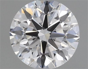 Picture of Natural Diamond 0.41 Carats, Round with Excellent Cut, F Color, VVS2 Clarity and Certified by GIA