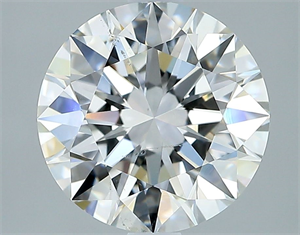 Picture of Natural Diamond 2.50 Carats, Round with Excellent Cut, G Color, SI2 Clarity and Certified by GIA