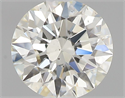 Natural Diamond 0.52 Carats, Round with Excellent Cut, K Color, SI1 Clarity and Certified by GIA