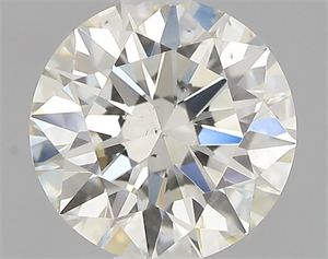 Picture of Natural Diamond 0.52 Carats, Round with Excellent Cut, K Color, SI1 Clarity and Certified by GIA