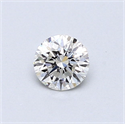 Natural Diamond 0.40 Carats, Round with Very Good Cut, H Color, VS1 Clarity and Certified by GIA