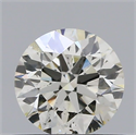 Natural Diamond 0.51 Carats, Round with Excellent Cut, I Color, SI1 Clarity and Certified by IGI