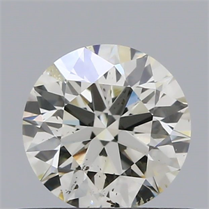 Picture of Natural Diamond 0.51 Carats, Round with Excellent Cut, I Color, SI1 Clarity and Certified by IGI