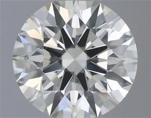 Picture of Natural Diamond 0.51 Carats, Round with Excellent Cut, I Color, VS1 Clarity and Certified by IGI