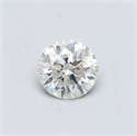 Natural Diamond 0.42 Carats, Round with Excellent Cut, I Color, SI2 Clarity and Certified by GIA