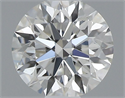 Natural Diamond 0.40 Carats, Round with Excellent Cut, H Color, VVS2 Clarity and Certified by GIA