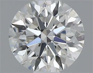 Picture of Natural Diamond 0.40 Carats, Round with Excellent Cut, H Color, VVS2 Clarity and Certified by GIA