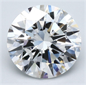 Natural Diamond 3.02 Carats, Round with Excellent Cut, D Color, VVS2 Clarity and Certified by GIA