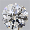 Natural Diamond 3.01 Carats, Round with Excellent Cut, H Color, VS2 Clarity and Certified by GIA