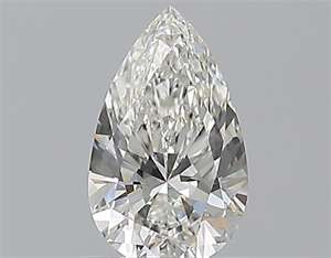 Picture of Natural Diamond 0.71 Carats, Pear with  Cut, H Color, VVS1 Clarity and Certified by GIA