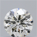 Natural Diamond 0.42 Carats, Round with Excellent Cut, J Color, VS2 Clarity and Certified by GIA